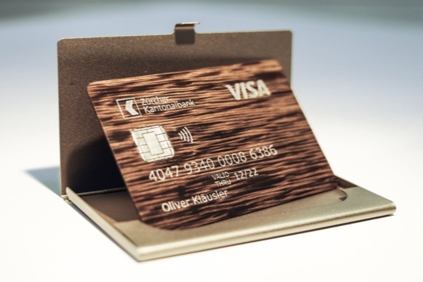 Kreditkarte aus Holz - Wooden Credit Card